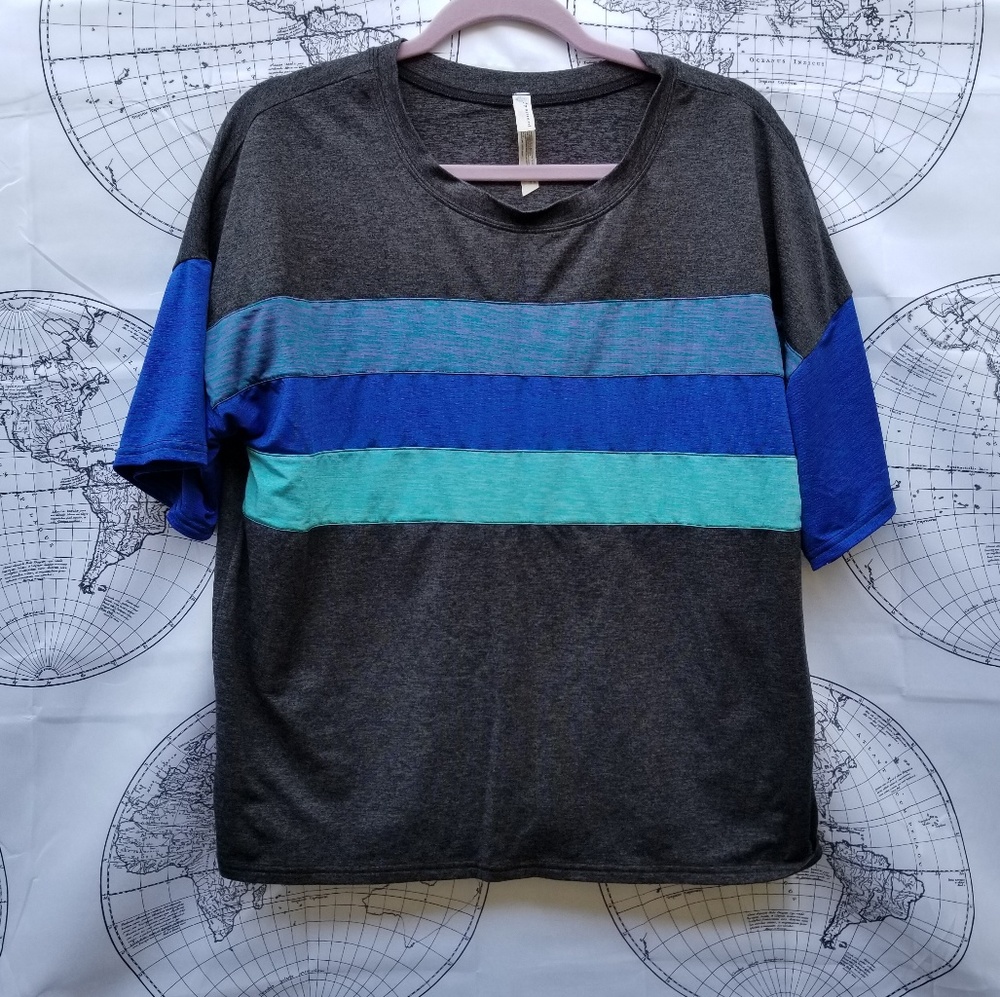 Free People Striped Movement Shirt